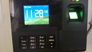 Biometric Fingerprint Time Attendance System Operation Manual [upl. by Coniah]