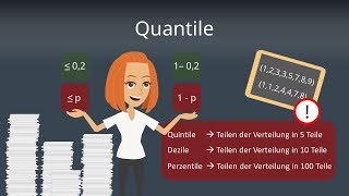 Quantile Quartile berechnen  Statistik [upl. by Colene]