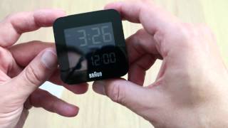 Braun travel alarm clock BNC008BKRC [upl. by Ssegrub]