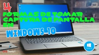 4 formas de tomar captura de pantalla en windows 10 PC  Laptop [upl. by Heda]