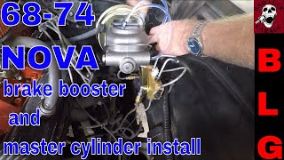 BRAKE BOOSTER AND MASTER CYLINDER INSTALL ON THE DR NOVA BUILD [upl. by Anaylil25]