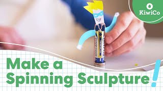 How to Make a Spinning Sculpture with Magnets  STEAM DIY  KiwiCo [upl. by Dranoel208]