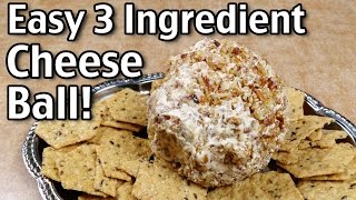 3 Ingredient Cheese Ball Recipe [upl. by Bratton84]