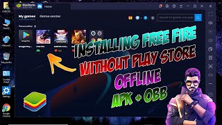 ✅ HOW TO COPY PASTE FREE FIRE APK  OBB FILE IN BLUESTACKS 4 OR 5  Offline   2021 Latest 💯 [upl. by Johnathon]