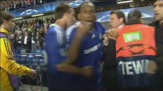 Didier Drogba Angry After Chelsea Lose In The Champions League [upl. by Merrile]