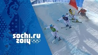 France Dominate The Mens Ski Cross Medals  Sochi 2014 Winter Olympics [upl. by Wait387]