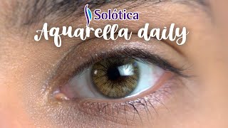 Best Daily Colored Contact Lenses  Solotica Aquarella [upl. by Fisoi212]