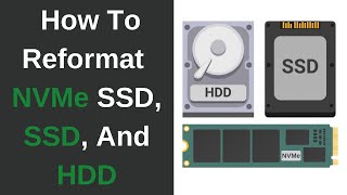 How To Quickly Reformat Your SSD M2 NVMe SSD and HDD In Windows 10  How To Format Any Drive [upl. by Aneele671]