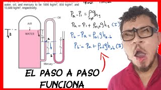 MECÁNICA DE FLUIDOS Ejercicios con manómetros de presión [upl. by Biegel]