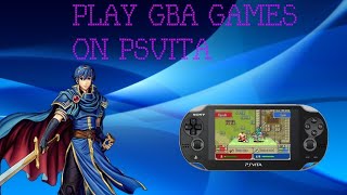 How to play GBA Games on PsVita mGBA Emulator [upl. by Nager]