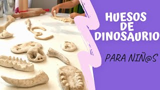 🦴 Como hacer HUESOS de DINOSAURIO 🦕 Excavación Paleontológica [upl. by Atileda]