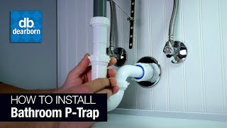 How to Install a Plastic Bathroom PTrap [upl. by Lavinia363]