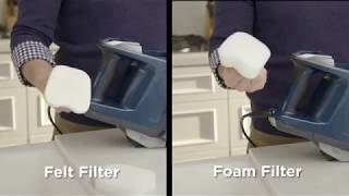 How to clean the filters in the Shark® UltraLight Corded Stick Vacuum [upl. by Wernher]