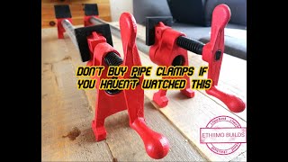 Bessey Pipe Clamps Review  dont buy until you watch this [upl. by Nikita653]