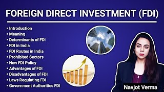 Foreign Direct Investment  FDI  Foreign Investment Policy India  Foreign Investment Routes [upl. by Brightman]