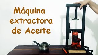 Máquina casera para extraer aceites vegetales [upl. by Frederico]