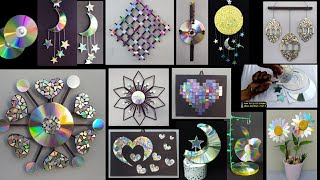 14 diy home decorations ideas by old cd  weast cd tutorial home decor idea [upl. by Leikeze]