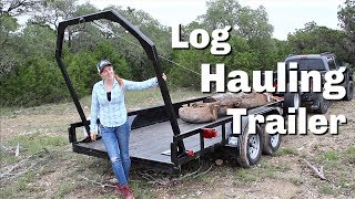 Building A Log Hauling Trailer [upl. by Leacock569]