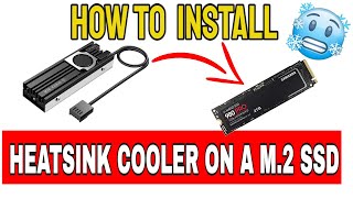 HOW TO INSTALL HEATSINK COOLER ON AN M2 SSD  FULL STEP BY STEP TUTORIAL amp REVIEW [upl. by Vera674]