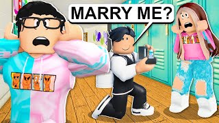 New Student Proposes To My Girlfriend Roblox Bloxburg [upl. by Amias]