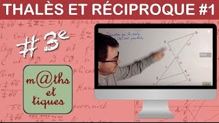 Appliquer la réciproque du théorème de Thalès  Troisième [upl. by Mora118]