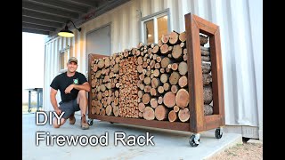 How to Build a DIY Firewood Rack  Overbuilt to Last [upl. by Remsen]