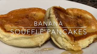 Banana Souffle Pancake  Japanese Fluffy Pancake [upl. by Assiran596]