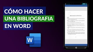 Cómo HACER una BIBLIOGRAFÍA en Word  Guía Completa [upl. by Natelson122]