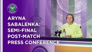 Aryna Sabalenka SemiFinal Press Conference  Wimbledon 2021 [upl. by Donni]