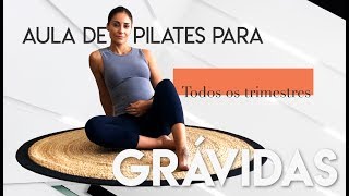 Aula de Pilates para Grávidas  todos os trimestres [upl. by Sammer]