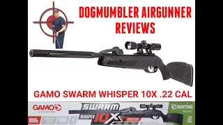 GAMO SWARM WHISPER X10 22 CAL REVIEW gogamo [upl. by Reel]