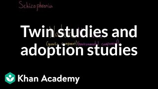 Twin studies and adoption studies  Behavior  MCAT  Khan Academy [upl. by Lorac]