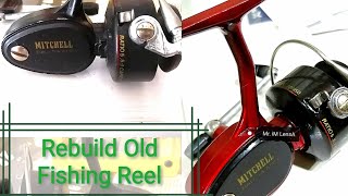 RebuildRepaint Old Fishing Reel Mitchell 408 [upl. by Stevana]