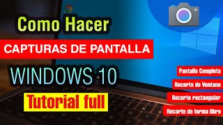 Cómo hacer una Captura de Pantalla en pc Windows 10 [upl. by Oznol710]