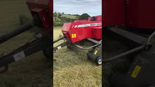 Sarngoch Farm Massey Ferguson 1840 baler [upl. by Riffle]