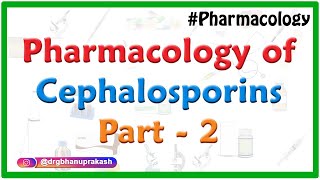 Pharmacology of Cephalosporins  Classification  spectrum of activity and clinical use  Part 2 [upl. by Netsrijk]