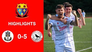 Caerleon 05 Cwmbrân Town  Gwent FA Senior cup  Quarter final highlights [upl. by Mccomb943]