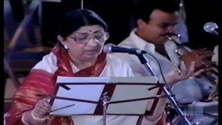 Kuch Dil Ne Kaha  Lata Mangeshkar Live Shradhanjali Concert  Full HD [upl. by Aleiram]