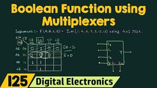 Implementation of Boolean Function using Multiplexers [upl. by Maxim]