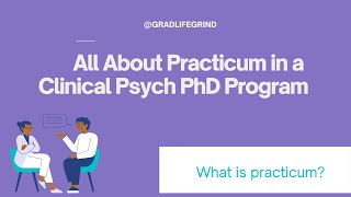 What is Practicum  Clinical Psychologist Training [upl. by Iznik]