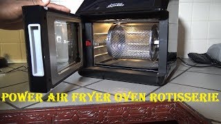 How to Use the Power Air Fryer Oven Rotisserie and Accessories [upl. by Normac]