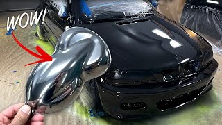 Spraying a Car in CHROME Peelable Paint INSANE [upl. by Patrice507]