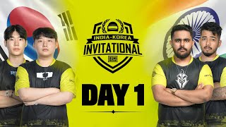 HINDI BGMI INDIA  KOREA INVITATIONAL  DAY 1 [upl. by Reyna]