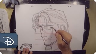 HowTo Draw Flynn Rider From ‘Tangled’  Disney’s Hollywood Studios [upl. by Dremann289]