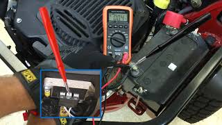 How to Test a KOHLER Voltage Regulator RectifierRegulatorBattery Voltage Test at Regulator [upl. by Clift]