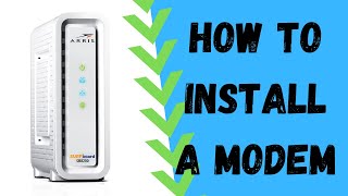 How To Install A Cable Modem On Your Home Network [upl. by Enovi157]