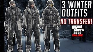 GTA 5 Online Winter Outfits NO TRANSFER [upl. by Auhsuj276]