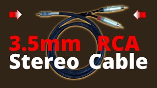 How to Connect 35mm Jack to RCA  Making AUX to RCA Cable [upl. by Latnahs]