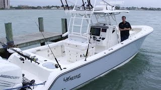 MAKO Boats 334 CC Walk Around Review with George Poveromo [upl. by Samuele235]