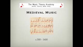 Medieval Music  A Quick Guide [upl. by Lee320]